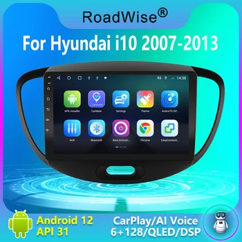 Roadwise 8 + 256 Android Araba Radyo Carplay Hyundai ı10 2007 2008 2009 2010 2011 2012 2013 4G Wıfı GPS DSP DVD 2 Din Autoradio