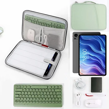 Tablet saklama çantası Teclast T60 Su Geçirmez Kol Çok Cepler Taşıma valiz sapı fermuarlı çanta Kablo Fare Klavye Telefon