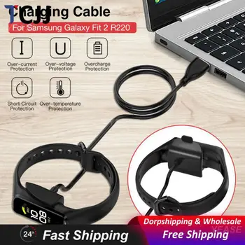USB şarj aleti kablo kordonu şarj standı Dayanıklı Yüksek Kaliteli Abs Siyah samsung-galaxy Fit 2 Akıllı Bant Hızlı Şarj Şarj Cihazı