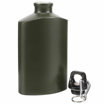Alüminyum düz su ısıtıcısı yürüyüş kamp seyahat açık malzemeleri taşınabilir 1 parça (siyah 500 ml) alaşım