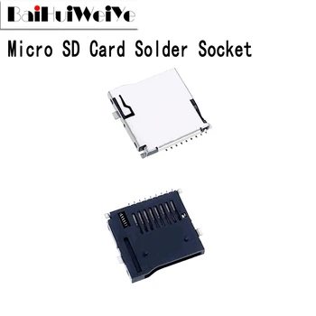 5 ADET Mikro SD Kart Koltuk SMD 9Pin TF Mikro SD Kart Lehim Soket Konnektörleri Adaptörü Otomatik PCB Konektörü İtme / İtme Tipi Yeni