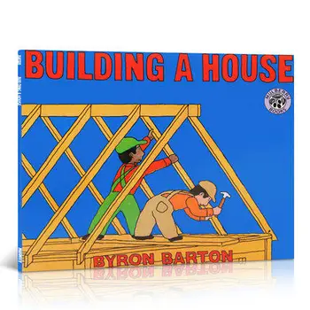 MiluMilu Orijinal Çocuk Bilim Kitapları Bina Bir Ev Byron Barton İngilizce Hikaye resimli kitap