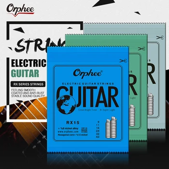 Orphee Elektro Gitar dizeleri Orta Karbonlu Çelik Altıgen Çekirdek Östenitik Alaşımlı Yara Dize Elektro Gitar Parçası Aksesuarları