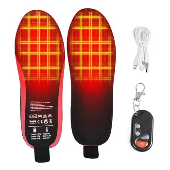 USB Isıtmalı Ayakkabı Tabanlık Elektrikli Ayak isıtma pedi Ayak İsıtıcı Çorap Pad Mat Kış Açık Spor Isıtma Astarı Kış Sıcak