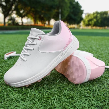 Moda Kadın Profesyonel Golf spor ayakkabılar Pembe Mavi Kadın Atletik Golf Sneakers Eğitim Kaliteli Kızlar Golf Footwears