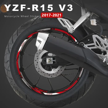 Motosiklet tekerleği Çıkartmalar Su Geçirmez Jant Çıkartmaları Yamaha R15 V3 Aksesuarları YZFR15 YZF-R15 2017 2018 2019 2020 2021 Şerit