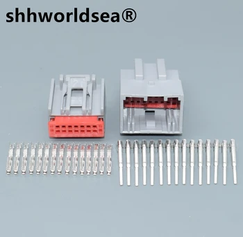 shhworldsea 16pin otomatik soket Lincoln otomobil güç amplifikatörü DSP konektörü