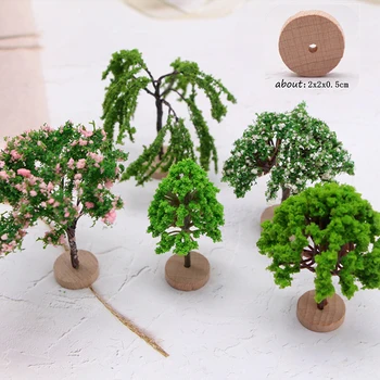 Minyatür Bahçe Mini Simülasyon Peyzaj Ağacı Mini Ağaç Peri Bahçe Süslemeleri Minyatürleri Mikro Peyzaj Reçine El Sanatları