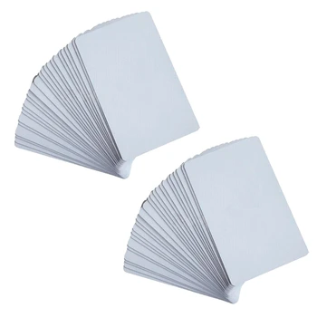 40 Adet NFC Kartları İçin Beyaz Boş NTAG215 PVC Etiketleri Su Geçirmez 504 Bayt Çip Etiket
