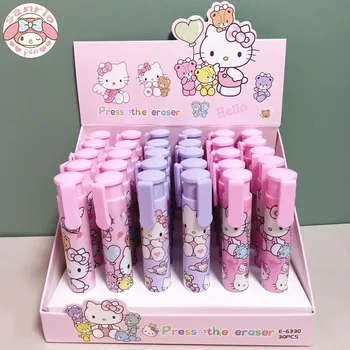 30 adet Sanrio Silgi Yaratıcı Sevimli Hello Kitty Basın Silgi Öğrenci Taşınabilir Kırtasiye Okul Ofis Silgi Öğrenci Açılış Hediye