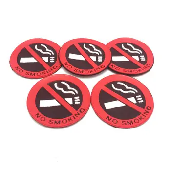Uyarı Etiketi Göze Çarpan Su Geçirmez Sigara İçilmez Uyarı Araba Sticker İyi görünümlü Araç için Sigara İçilmez İşareti