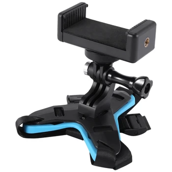 Sıcak Kask Çene Montaj Tutucu İle telefon standı Ve Uzaktan Kayak / Motosiklet Kask Standı Eylem Kamera Ve Telefon