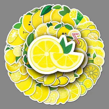 50 Yaprak Karikatür Meyve Yaratıcı DIY Limon Çıkartmalar Bavul Kask Buzdolabı Dizüstü Çıkartmalar çocuk Hediye Oyuncak
