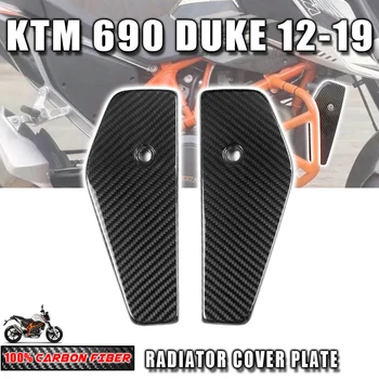 KTM Duke 690 2012-2019 için 2018 100 % 3K Kuru Karbon Fiber Vücut Parçaları radyatör kapak plakası kaporta kiti Aksesuarları Motosiklet