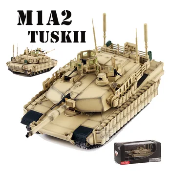 1: 72 Ölçekli Amerikan M1A2 ana Muharebe tankı TUSKII M1 Zırhlı Araç Modeli Oyuncak Yetişkin Hayranları Koleksiyon Hatıra Hediyeler Ekran Fanlar
