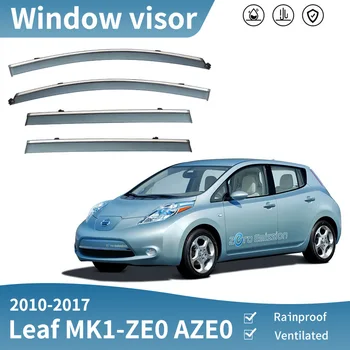 Araba Pencere Siperliği 2010-2017 Nissan Leaf İçin MK1 ZE0 AZE0 Yağmur Muhafızları Weathershields Güneş Yağmur Deflector Aksesuarları