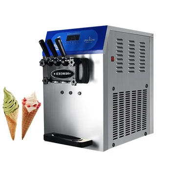 Ticari Yumuşak Hizmet Dondurma Makineleri Otomatik Dondurma Makinesi Sessiz Tasarım Tatlı Koni Dondurma Ekipmanları otomat