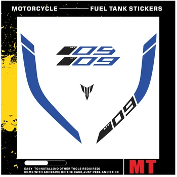 Yansıtıcı Vinil Motosiklet Çıkartmaları Tankı Çıkartmaları Logo Mt09 Mt 09 Fz09 Fz-09 Mt-09 2019 2020 2021