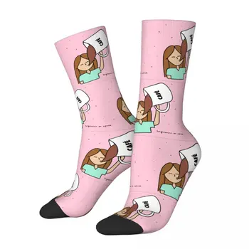 Komik Kadın Doktor Hemşire Enfermera En Apuros Elbise Çorap Merch sıcak tutan çoraplar Rahat Harika Hediyeler